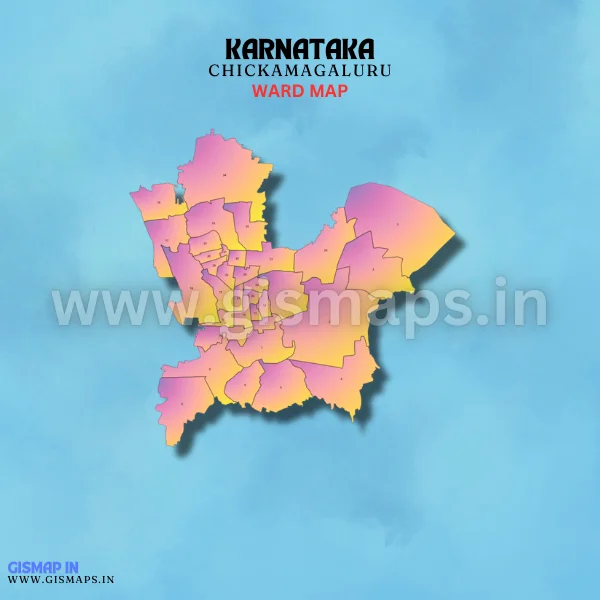 Chickamagaluru Ward Map (Karnataka)